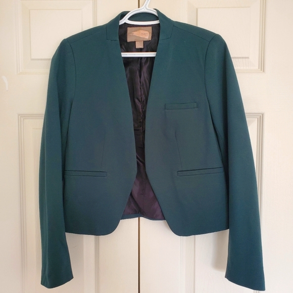 Cropped Green Blazer - Picture 1 of 6